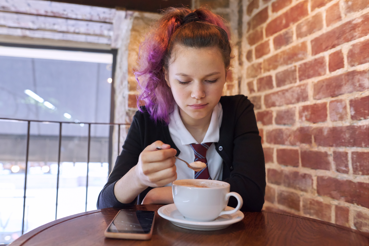 caféine et préadolescents