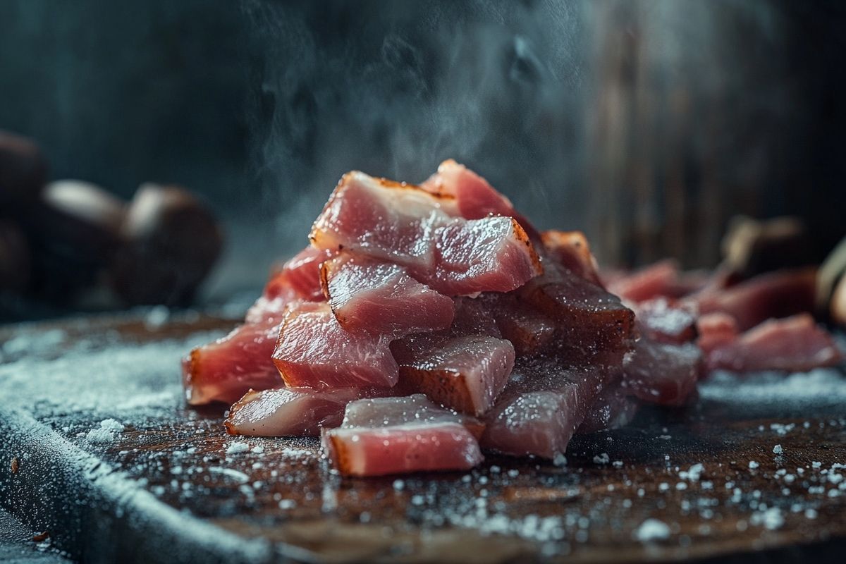 Les ingrédients en vedette : guanciale, pecorino et parmesan